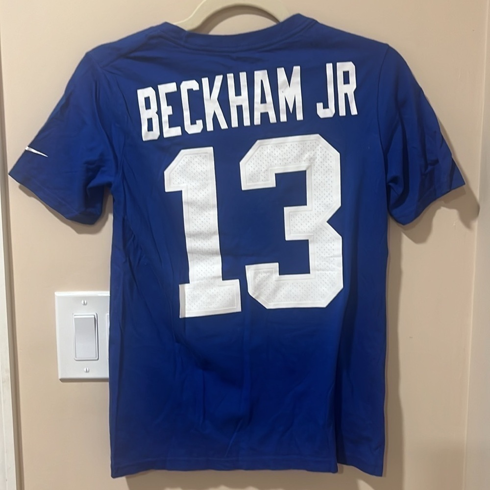 The Nike Tee- NY Giants  - Beckham Jr #13 Player Tshirt Youth M